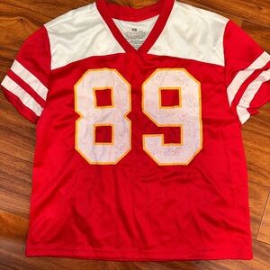 Goodie Two Sleeves Red & White Women's Sports Jersey #89